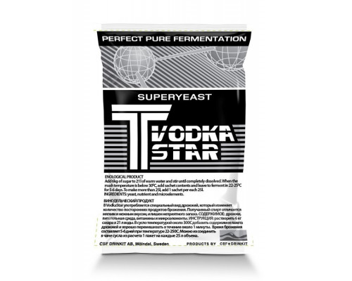 Дрожжи спиртовые Vodka Star