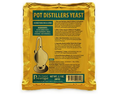 Турбо-дрожжи Pot Distillers Yeast 18% 60гр